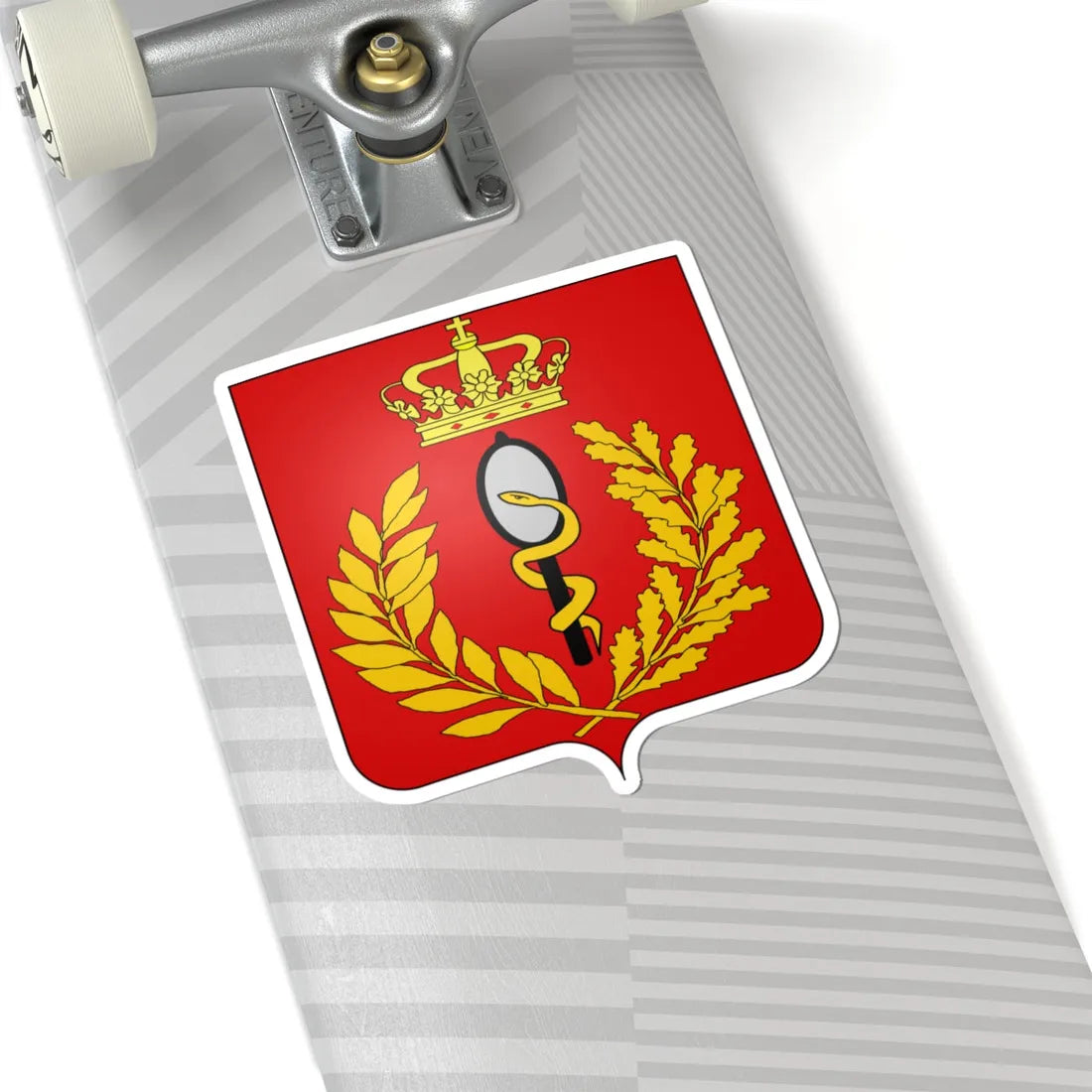 Logo Composante Medicale Armee Belge (Belgium) (Coat of Arms) STICKER Vinyl Kiss-Cut Decal - The Sticker Space