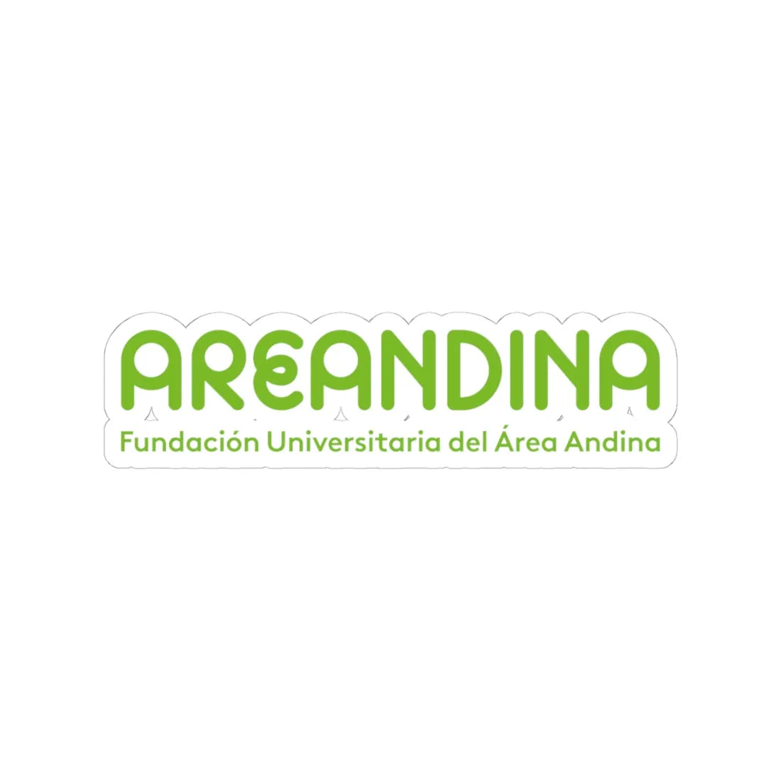 Logo de Areandina (Colombia) (Coat of Arms) STICKER Vinyl Kiss-Cut Decal 4 Inch White - The Sticker Space