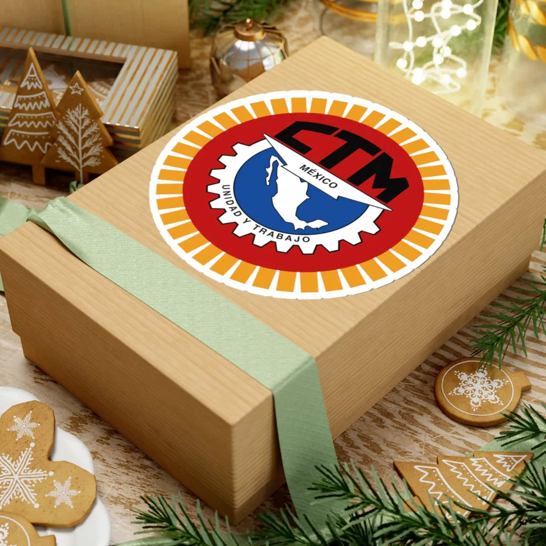 Logo de la CTM (Mexico) (Coat of Arms) STICKER Vinyl Kiss-Cut Decal - The Sticker Space