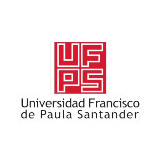 Logo de UFPS (Colombia) (Coat of Arms) STICKER Vinyl Kiss-Cut Decal 2 Inch White - The Sticker Space
