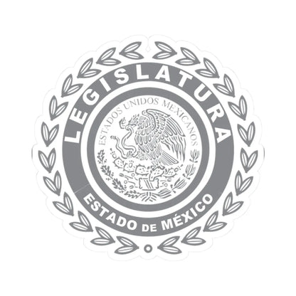 Logo del Congreso del Estado de México (Mexico) (Coat of Arms) STICKER Vinyl Kiss-Cut Decal 2 Inch White - The Sticker Space