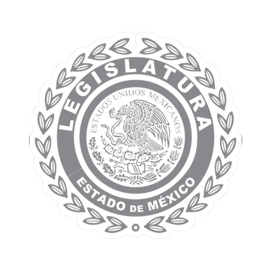 Logo del Congreso del Estado de México (Mexico) (Coat of Arms) STICKER Vinyl Kiss-Cut Decal 2 Inch White - The Sticker Space