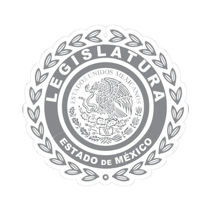 Logo del Congreso del Estado de México (Mexico) (Coat of Arms) STICKER Vinyl Kiss-Cut Decal 3 Inch White - The Sticker Space
