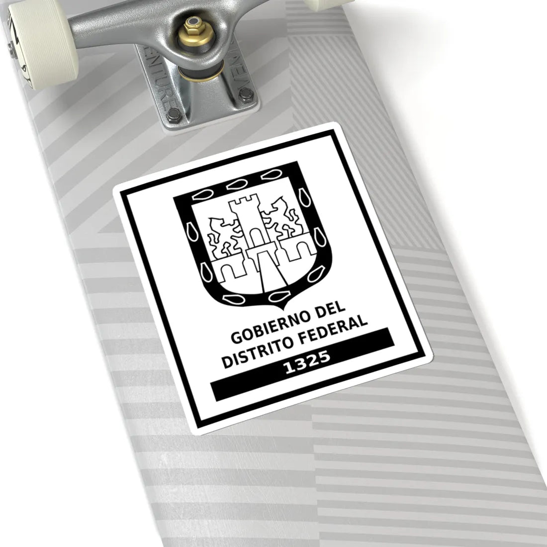 Logo del Gobierno del Distrito Federal México (Costa Rica) (Coat of Arms) STICKER Vinyl Kiss-Cut Decal - The Sticker Space