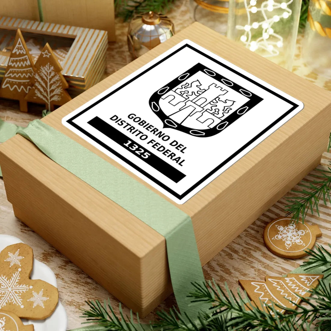 Logo del Gobierno del Distrito Federal México (Costa Rica) (Coat of Arms) STICKER Vinyl Kiss-Cut Decal - The Sticker Space