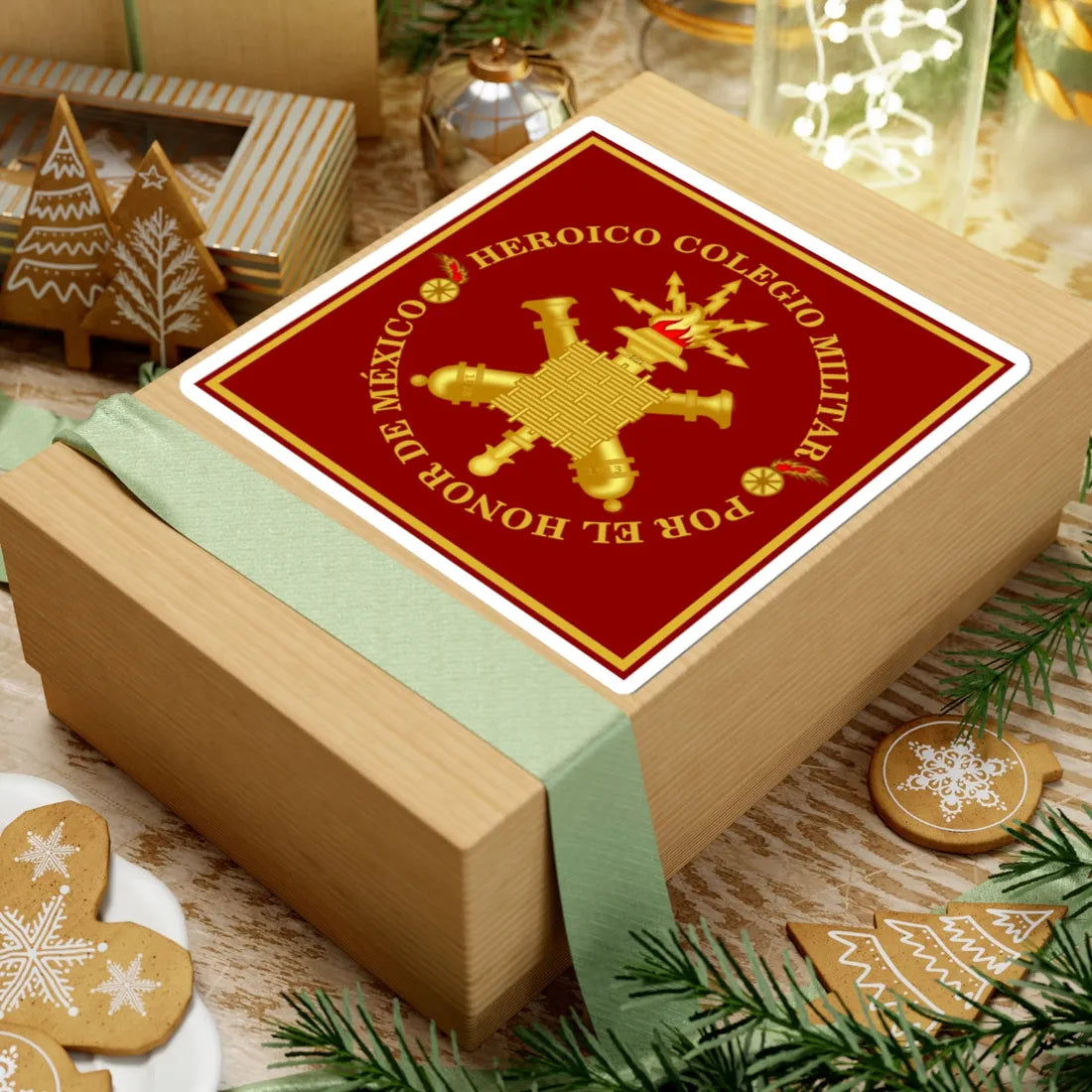 Logo del Heroico Colegio Militar Mexico (Mexico) (Coat of Arms) STICKER Vinyl Kiss-Cut Decal - The Sticker Space