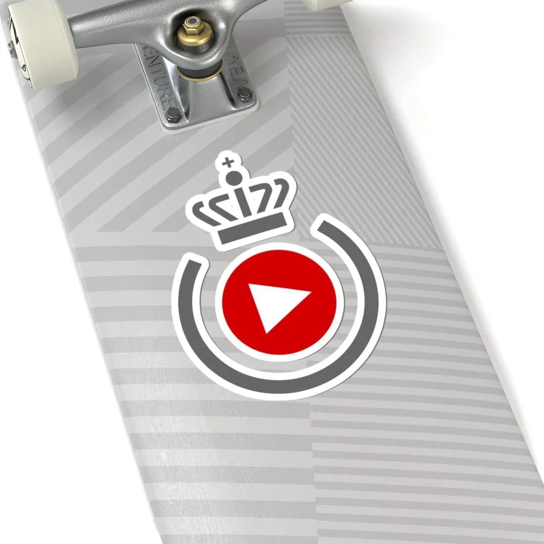 Logo for the Danish Defence Media Agency (Denmark) (Coat of Arms) STICKER Vinyl Kiss-Cut Decal - The Sticker Space