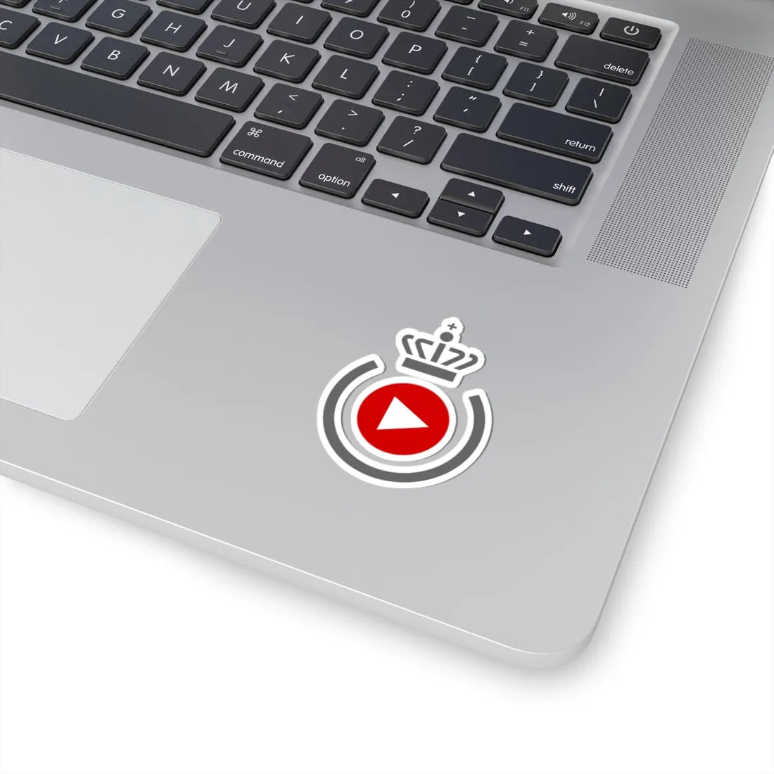 Logo for the Danish Defence Media Agency (Denmark) (Coat of Arms) STICKER Vinyl Kiss-Cut Decal - The Sticker Space