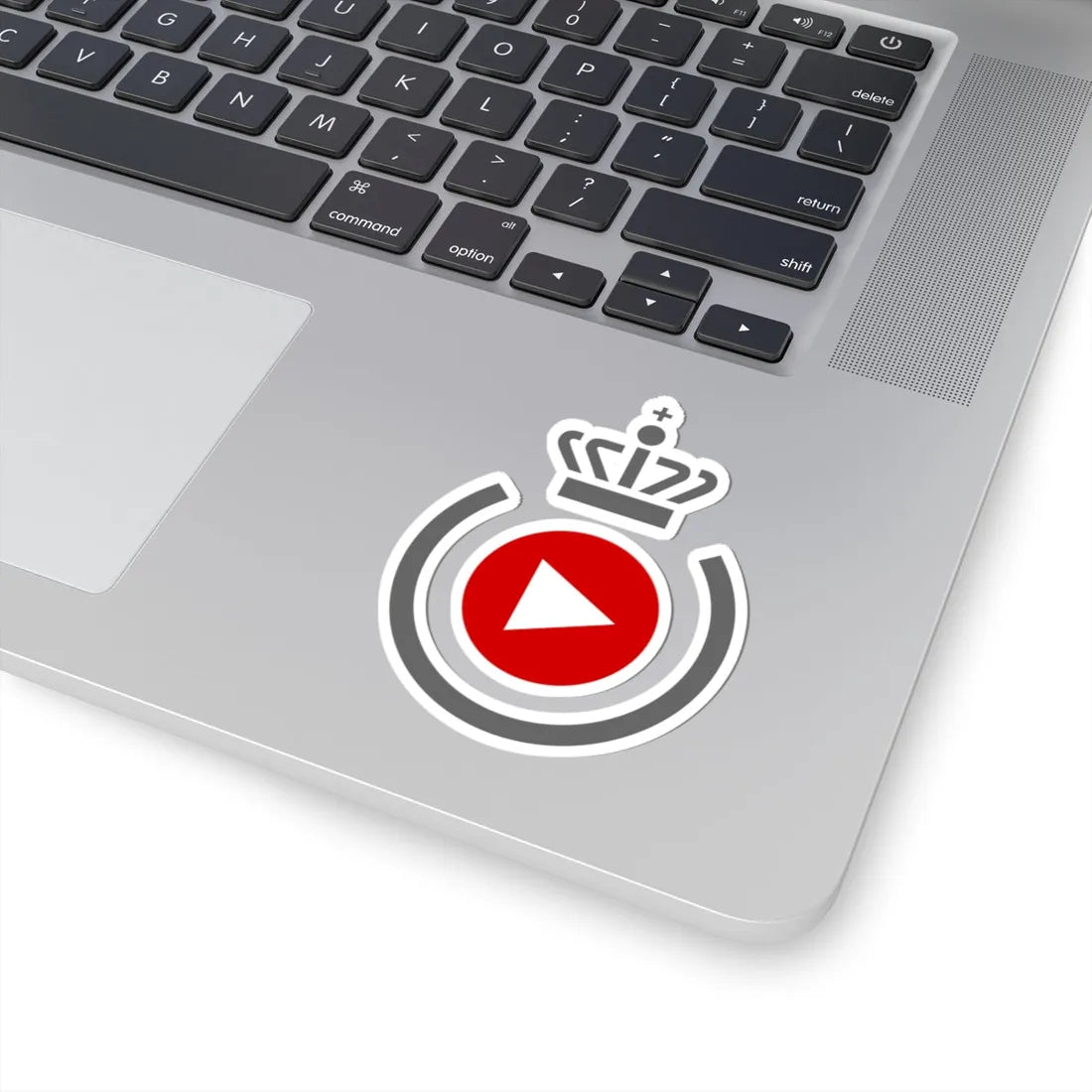 Logo for the Danish Defence Media Agency (Denmark) (Coat of Arms) STICKER Vinyl Kiss-Cut Decal - The Sticker Space