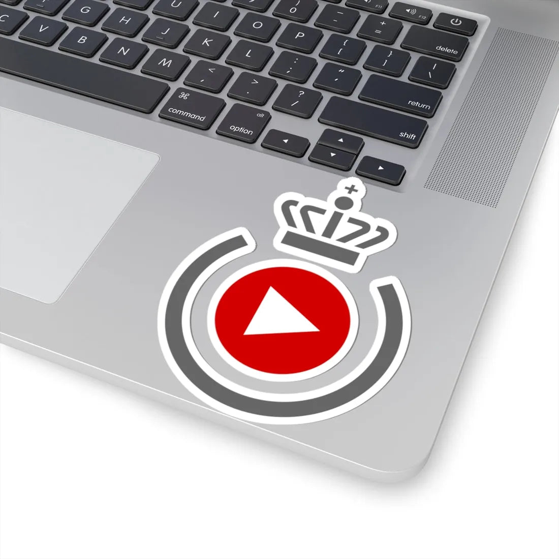 Logo for the Danish Defence Media Agency (Denmark) (Coat of Arms) STICKER Vinyl Kiss-Cut Decal - The Sticker Space