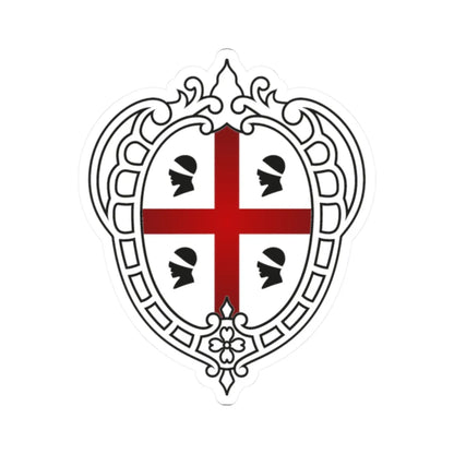 Logo istituzionale Regione Sardegna 2021 (Italy) (Coat of Arms) STICKER Vinyl Kiss-Cut Decal 2 Inch White - The Sticker Space