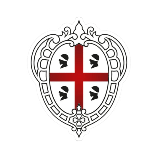 Logo istituzionale Regione Sardegna 2021 (Italy) (Coat of Arms) STICKER Vinyl Kiss-Cut Decal 2 Inch White - The Sticker Space