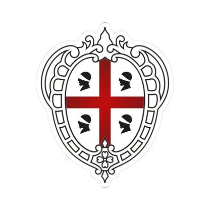 Logo istituzionale Regione Sardegna 2021 (Italy) (Coat of Arms) STICKER Vinyl Kiss-Cut Decal 3 Inch White - The Sticker Space
