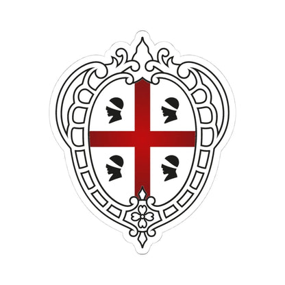 Logo istituzionale Regione Sardegna 2021 (Italy) (Coat of Arms) STICKER Vinyl Kiss-Cut Decal 4 Inch White - The Sticker Space