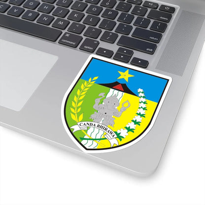 Logo Kabupaten Kediri Seal of Kediri Regency (Indonesia) (Coat of Arms) STICKER Vinyl Kiss-Cut Decal - The Sticker Space