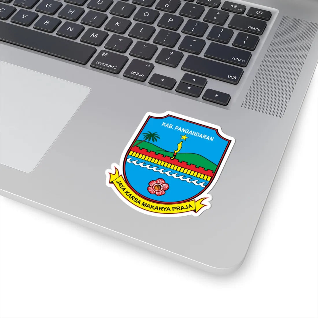Logo Kabupaten Pangandaran (Indonesia) (Coat of Arms) STICKER Vinyl Kiss-Cut Decal - The Sticker Space