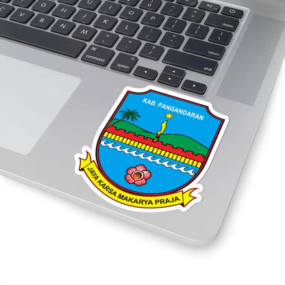 Logo Kabupaten Pangandaran (Indonesia) (Coat of Arms) STICKER Vinyl Kiss-Cut Decal - The Sticker Space