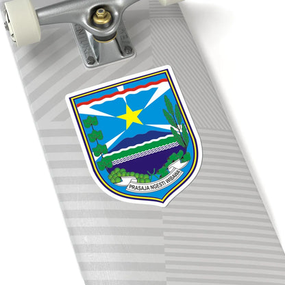 Logo Kabupaten Probolinggo - Seal of Probolinggo Regency (Indonesia) (Coat of Arms) STICKER Vinyl Kiss-Cut Decal - The Sticker Space