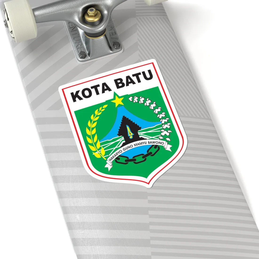 Logo Kota Batu Jawa Timur Seal of Batu East Java (Indonesia) (Coat of Arms) STICKER Vinyl Kiss-Cut Decal - The Sticker Space
