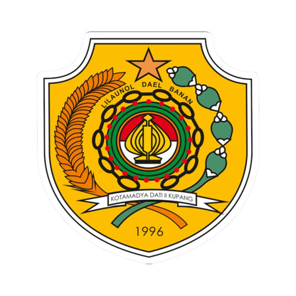 LOGO KOTA KUPANG (Indonesia) (Coat of Arms) STICKER Vinyl Kiss-Cut Decal 2 Inch White - The Sticker Space