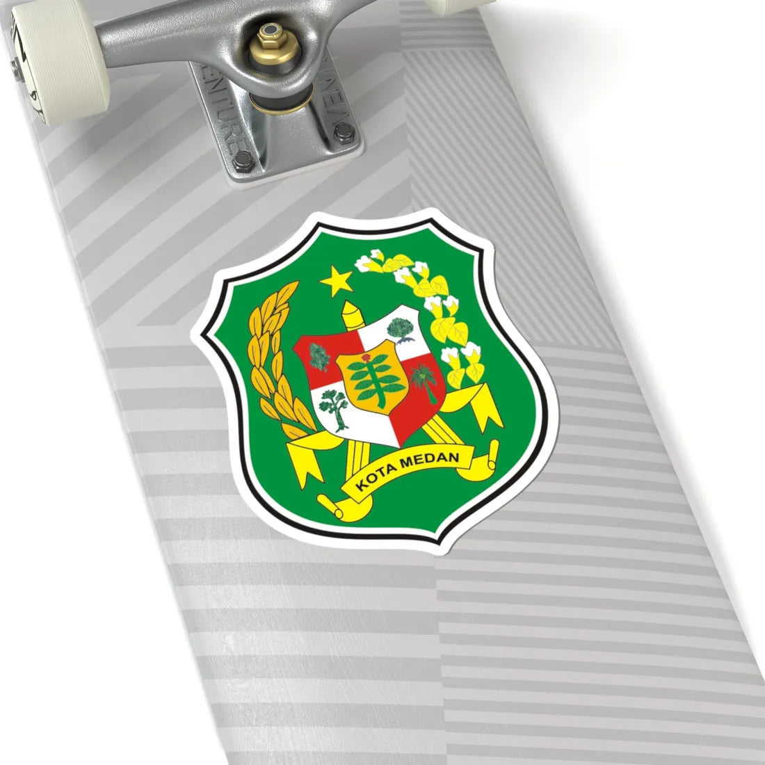 Logo Kota Medan Seal of Medan (Indonesia) (Coat of Arms) STICKER Vinyl Kiss-Cut Decal - The Sticker Space
