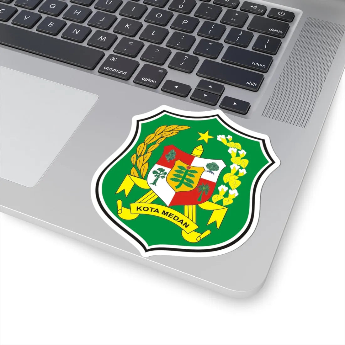 Logo Kota Medan Seal of Medan (Indonesia) (Coat of Arms) STICKER Vinyl Kiss-Cut Decal - The Sticker Space