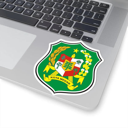 Logo Kota Medan Seal of Medan (Indonesia) (Coat of Arms) STICKER Vinyl Kiss-Cut Decal - The Sticker Space
