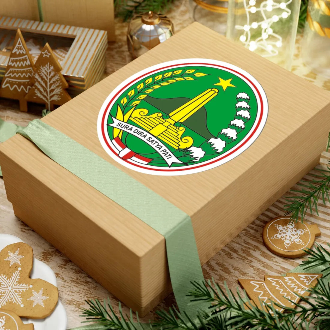 Logo Kota Pasuruan - Seal of Pasuruan City (Indonesia) (Coat of Arms) STICKER Vinyl Kiss-Cut Decal - The Sticker Space