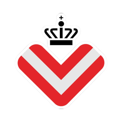 Logo of Administration of Conscientious Objector (Denmark) (Coat of Arms) STICKER Vinyl Kiss-Cut Decal 2 Inch White - The Sticker Space