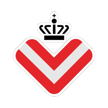 Logo of Administration of Conscientious Objector (Denmark) (Coat of Arms) STICKER Vinyl Kiss-Cut Decal 6 Inch White - The Sticker Space