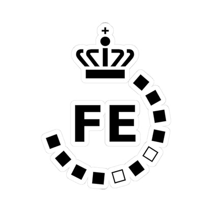 Logo of Danish Defence Intelligence Service (Denmark) (Coat of Arms) STICKER Vinyl Kiss-Cut Decal 3 Inch White - The Sticker Space