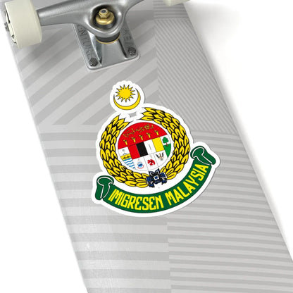 Logo of Department of Immigration Malaysia (Malaysia) (Coat of Arms) STICKER Vinyl Kiss-Cut Decal - The Sticker Space