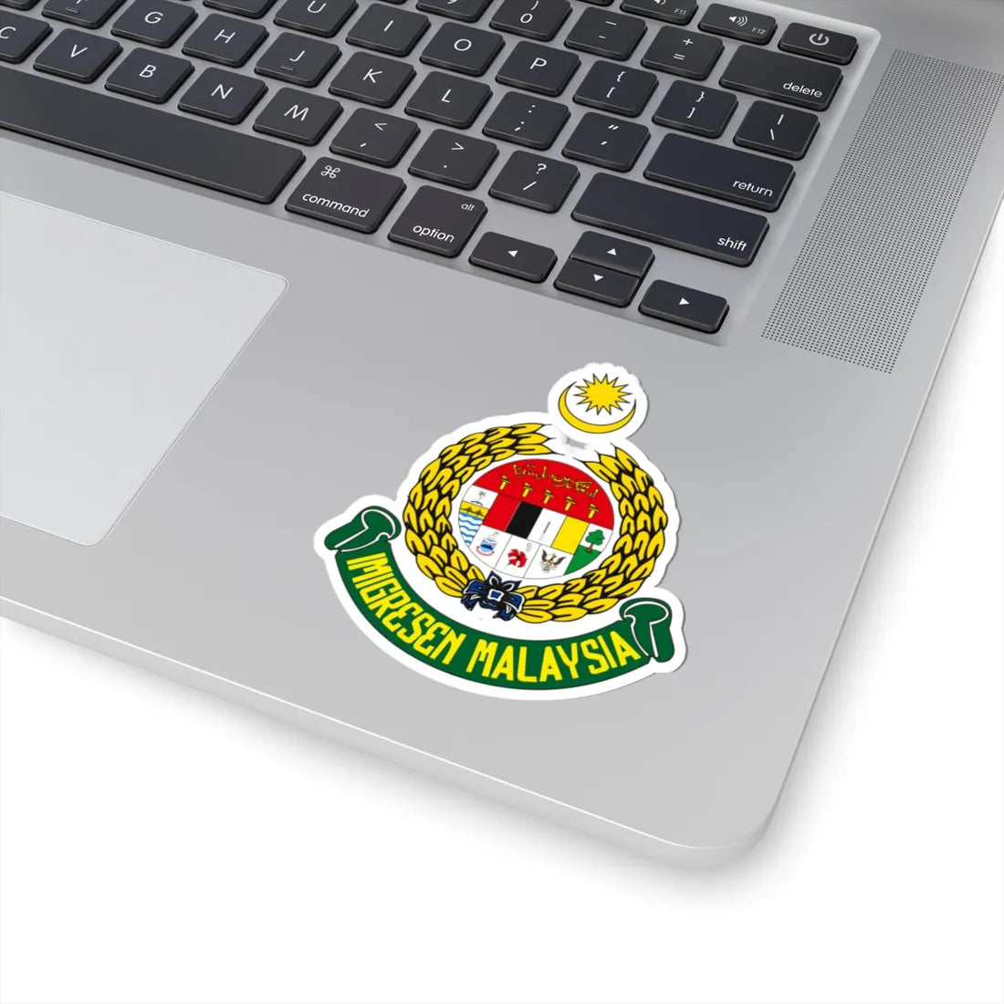 Logo of Department of Immigration Malaysia (Malaysia) (Coat of Arms) STICKER Vinyl Kiss-Cut Decal - The Sticker Space