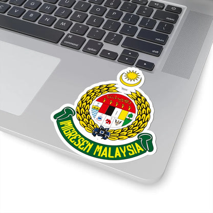 Logo of Department of Immigration Malaysia (Malaysia) (Coat of Arms) STICKER Vinyl Kiss-Cut Decal - The Sticker Space