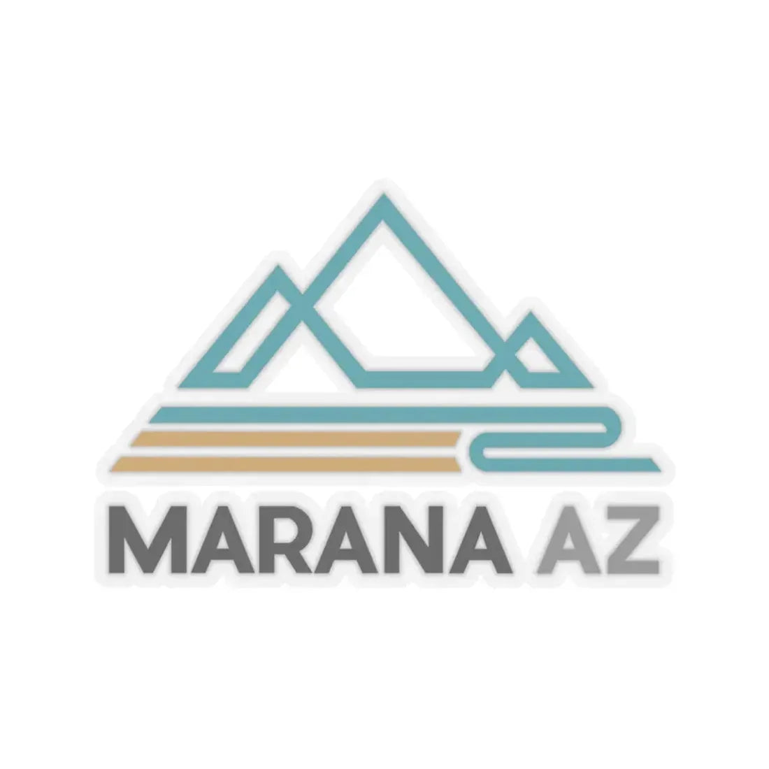 Logo of Marana Arizona (United States) STICKER Vinyl Kiss-Cut Decal 4 Inch Transparent - The Sticker Space
