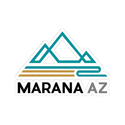 Logo of Marana Arizona (United States) STICKER Vinyl Kiss-Cut Decal 4 Inch White - The Sticker Space