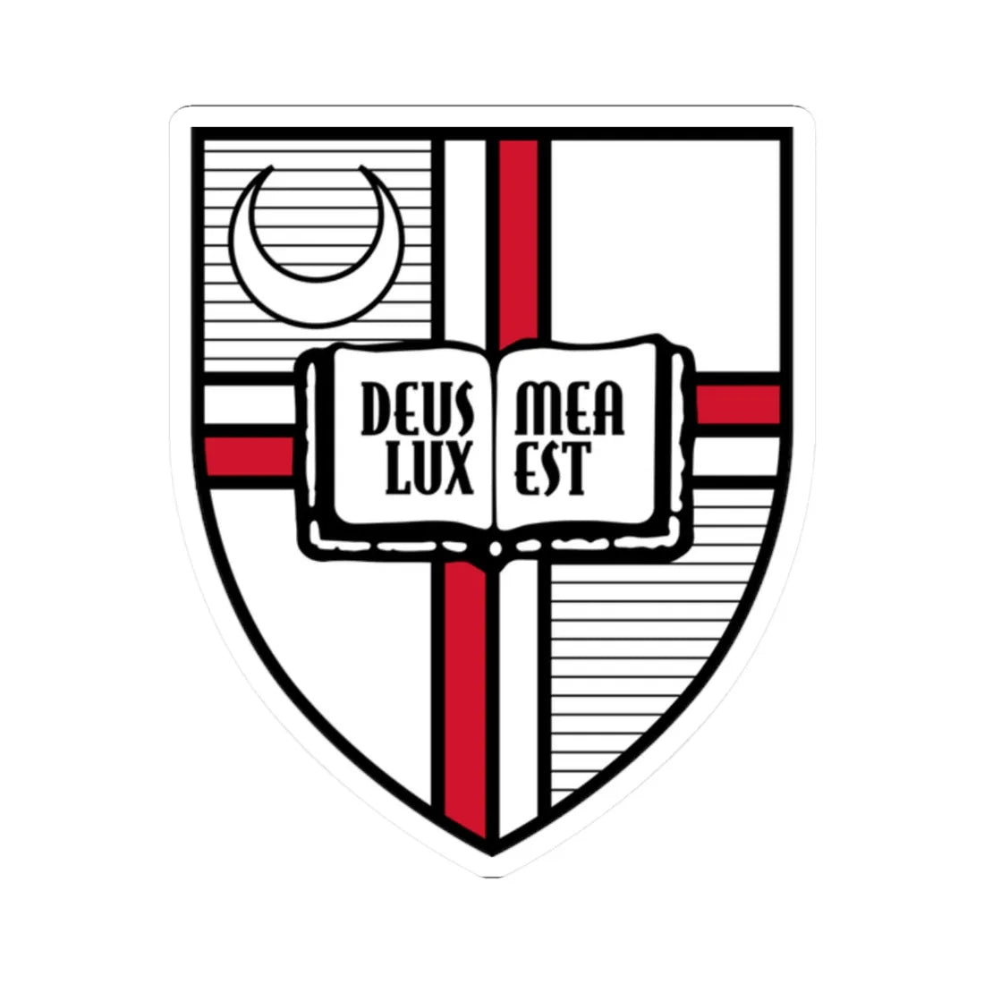 Logo of The Catholic University of America 2c (United States) (Coat of Arms) STICKER Vinyl Kiss-Cut Decal 2 Inch White - The Sticker Space