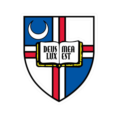 Logo of The Catholic University of America (United States) (Coat of Arms) STICKER Vinyl Kiss-Cut Decal 2 Inch White - The Sticker Space