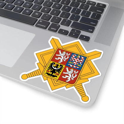 Logo of the Czech Armed Forces (Czech Republic) (Coat of Arms) STICKER Vinyl Kiss-Cut Decal - The Sticker Space