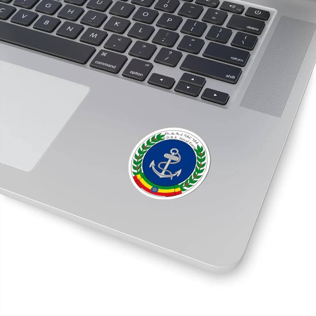 Logo of the Ethiopian Naval Force (Ethiopia) (Coat of Arms) STICKER Vinyl Kiss-Cut Decal - The Sticker Space
