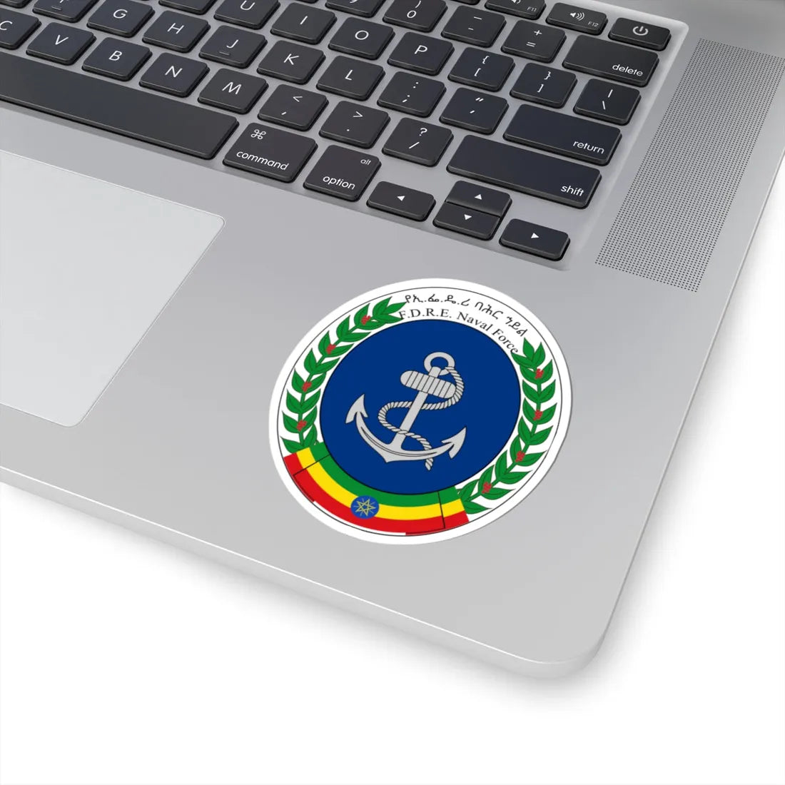 Logo of the Ethiopian Naval Force (Ethiopia) (Coat of Arms) STICKER Vinyl Kiss-Cut Decal - The Sticker Space