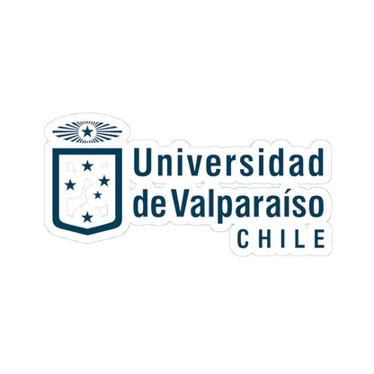 Logo Universidad de Valparaíso 2023 (Chile) (Coat of Arms) STICKER Vinyl Kiss-Cut Decal 4 Inch White - The Sticker Space