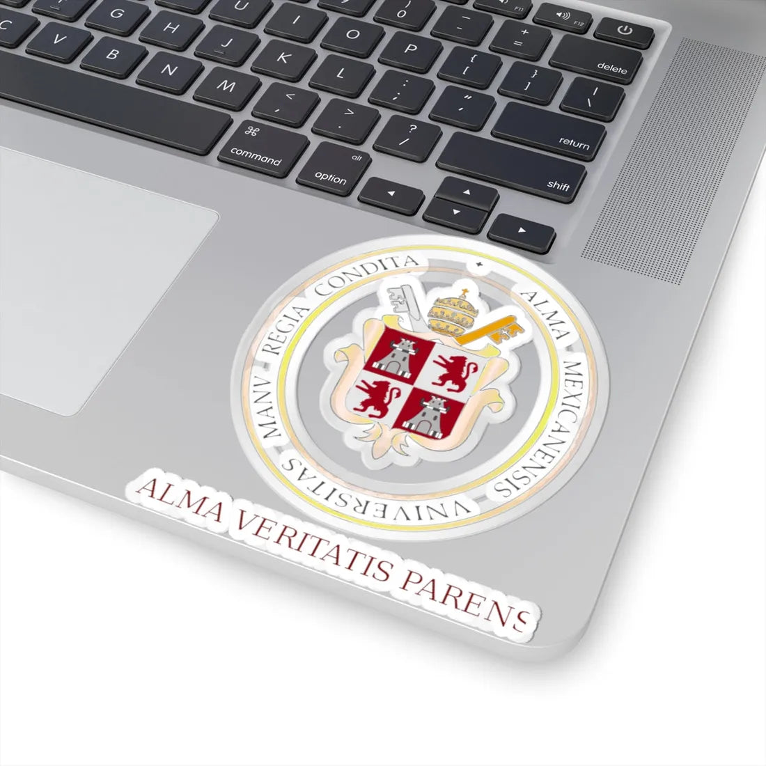 Logo Universidad Pontificia de México (Mexico) (Coat of Arms) STICKER Vinyl Kiss-Cut Decal - The Sticker Space