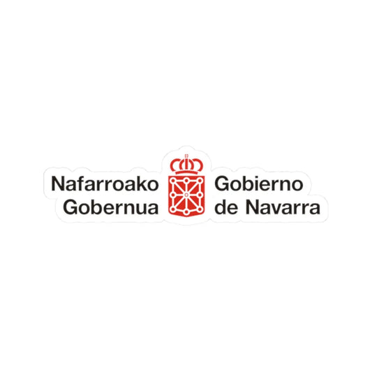 Logotipo del Gobierno de Navarra (Spain) (Coat of Arms) STICKER Vinyl Kiss-Cut Decal 2 Inch White - The Sticker Space
