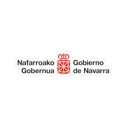 Logotipo del Gobierno de Navarra (Spain) (Coat of Arms) STICKER Vinyl Kiss-Cut Decal 3 Inch White - The Sticker Space