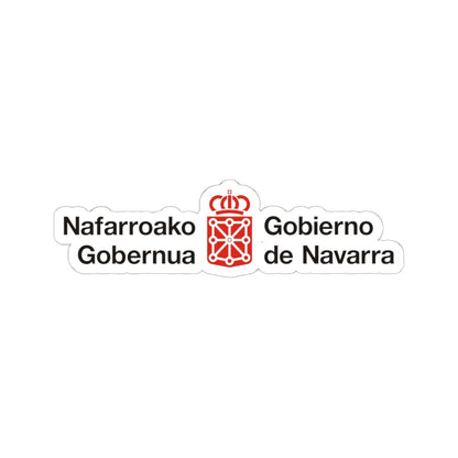 Logotipo del Gobierno de Navarra (Spain) (Coat of Arms) STICKER Vinyl Kiss-Cut Decal 6 Inch White - The Sticker Space