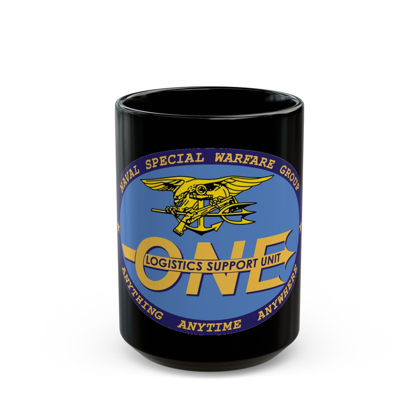 LOGSU One (U.S. Navy) Black Coffee Mug-15oz-The Sticker Space