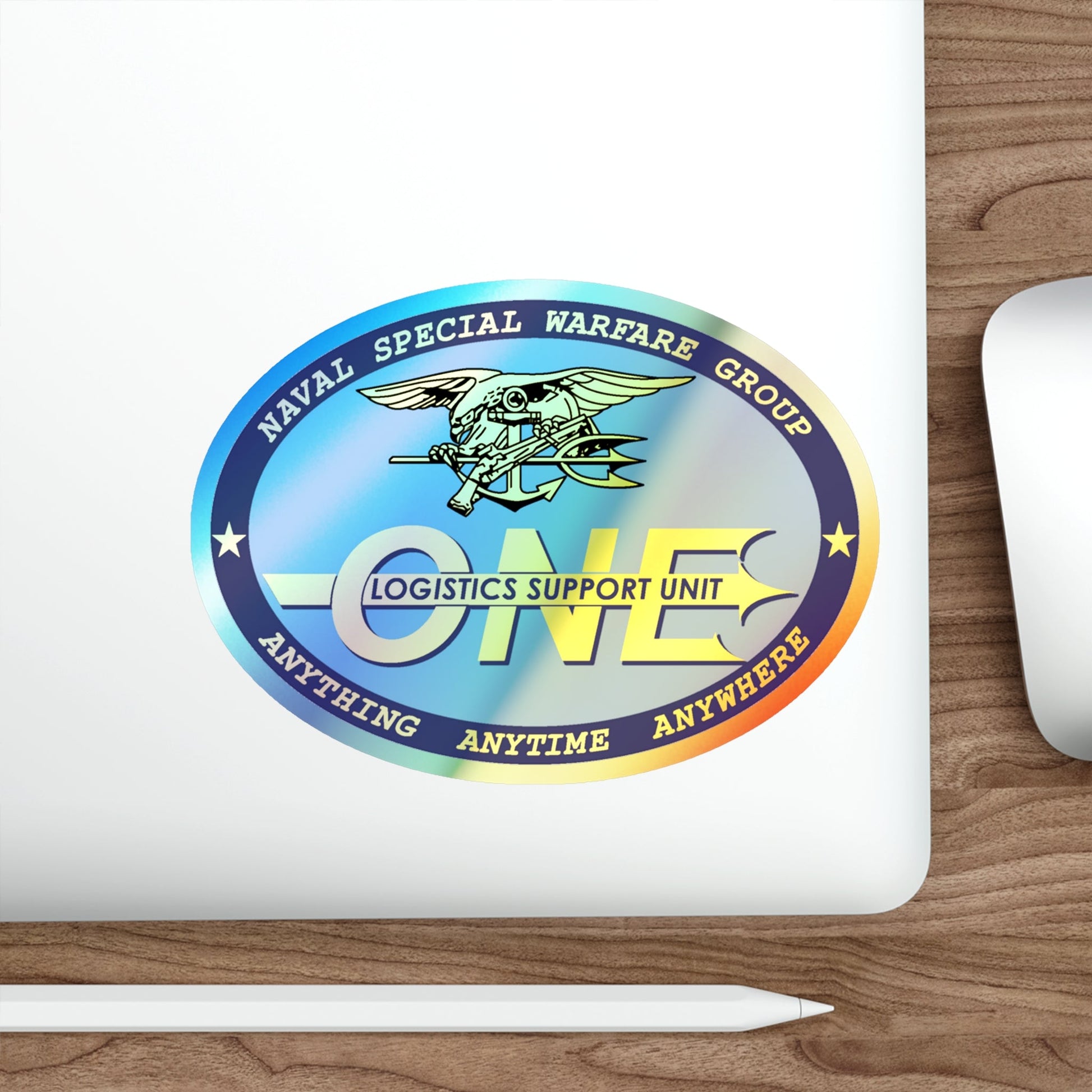 LOGSU One (U.S. Navy) Holographic STICKER Die-Cut Vinyl Decal-The Sticker Space