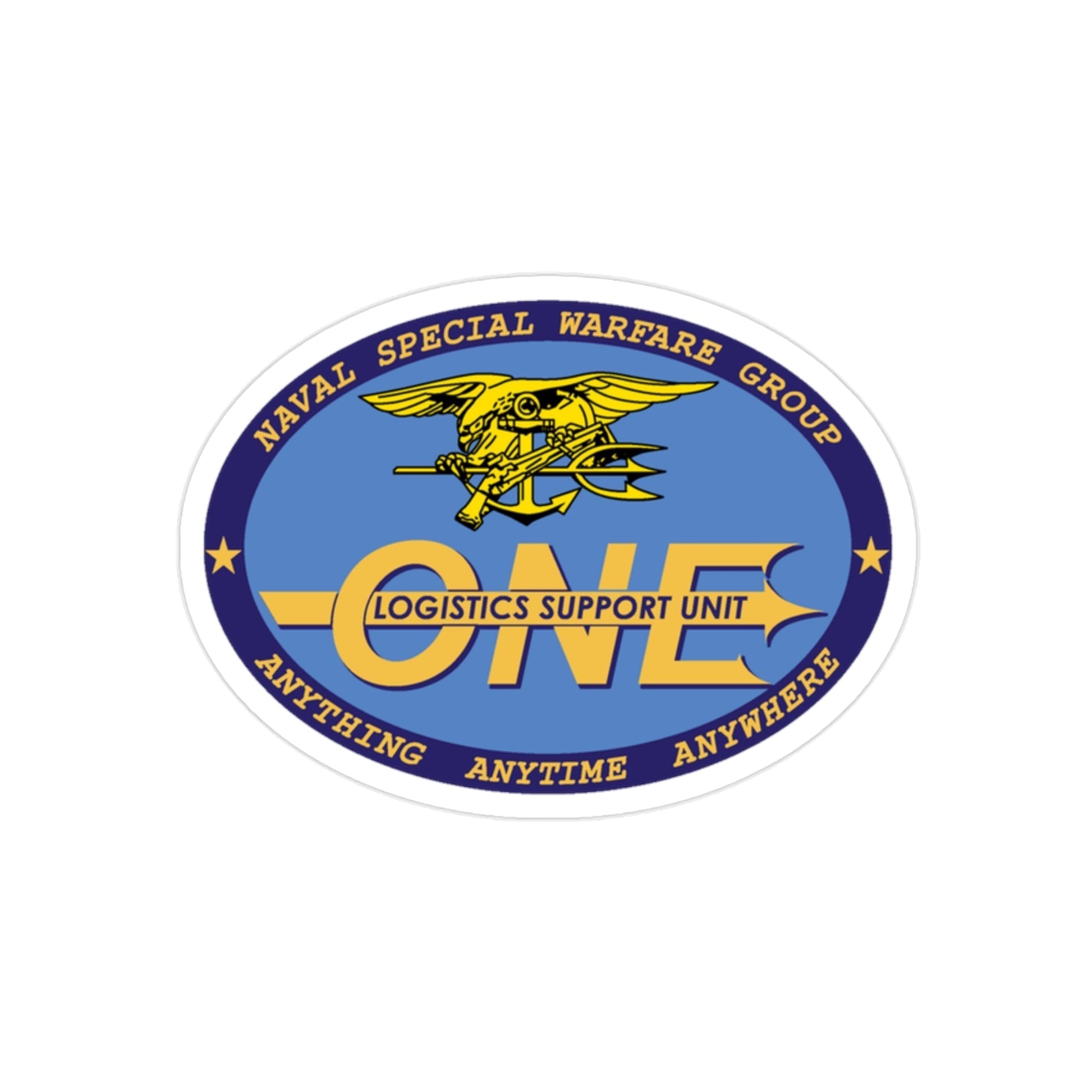 LOGSU One (U.S. Navy) Transparent STICKER Die-Cut Vinyl Decal-2 Inch-The Sticker Space