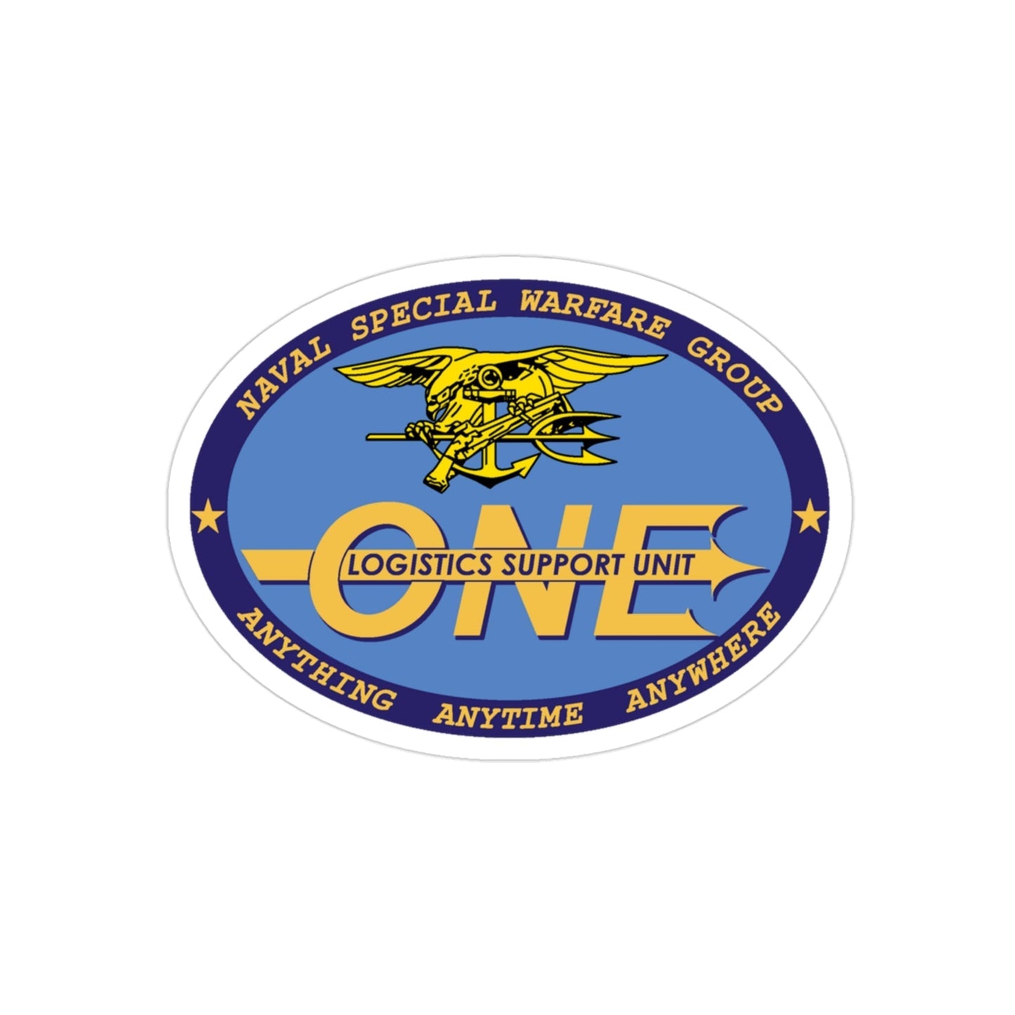 LOGSU One (U.S. Navy) Transparent STICKER Die-Cut Vinyl Decal-3 Inch-The Sticker Space